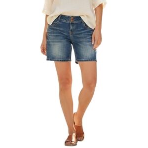 Paris Blues Jean Shorts Womens Size 11 Blue Medium Wash Low Rise Jorts